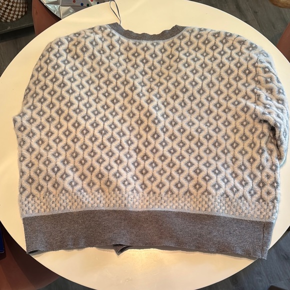cupcakes & cashmere Light Gray Patterned Cardigan - Picture 3 of 3